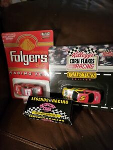 Racing Collectibles (Lot Of 3) Folger, Kelloggs, Country Time Nascar