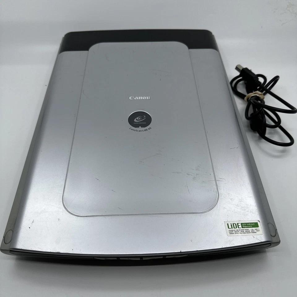 Canon Flatbed Color Scanner CanoScan LiDE 60 F910114 W/ USB Port  H374 - Image 1 of 4