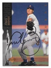ANDY BENES 1994 UPPER DECK AUTOGRAPHED SIGNED # 388 SAN DIEGO PADRES