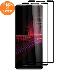 For Sony Xperia 1 5 10 III IV V VI 3D Full Cover Tempered Glass Screen Protector - Picture 1 of 4