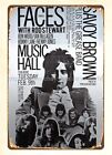 1971 Rod Stewart Faces Savoy Brown Boston Concert Poster metal tin sign