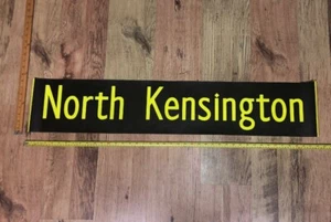 Original London Transport Bus Blind 42” - NORTH KENSINGTON - ManCave Pubs BARS - Picture 1 of 2