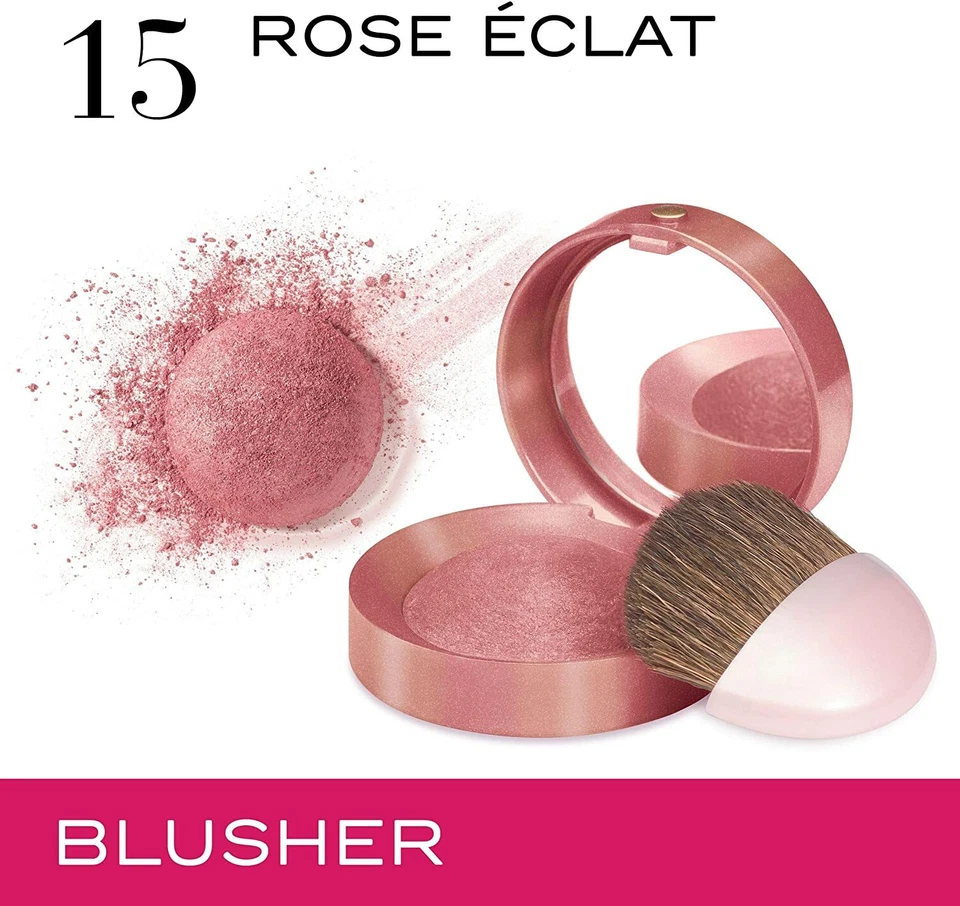 BOURJOIS BLUSHER SMALL ROUND POT 15 RADIANT ROSE - Image 1 of 1