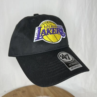 Chapéu ajustável preto masculino Los Angeles Lakers '47 marca MVP - Imagem 1 de 4