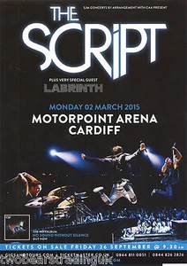 Event Promo Flyer: The Script/Labrinth (Motorpoint Arena, Cardiff, 2015) - Bild 1 von 1