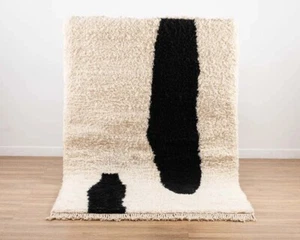 Moroccan handmade rug Beni Ourain rug Berber wool rug Moroccan decor rug CustomR - Picture 1 of 5