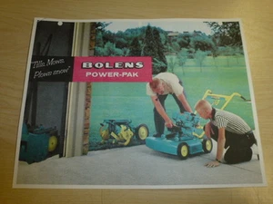 VINTAGE! BOLENS POWER-PAK, TILL-PAK, SNO-PAK, MOW-PAK SALES BROCHURE MANUAL - Picture 1 of 3