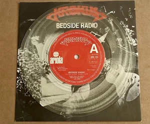 KROKUS Bedside Radio / Back Seat Rock n Roll (1980) UK Clear vinyl 7" ARO 225 - Picture 1 of 4