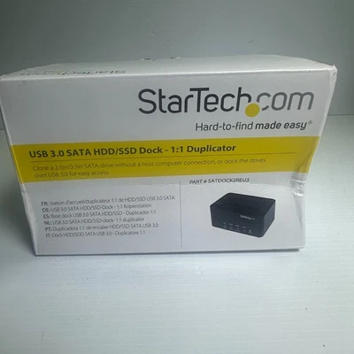 StarTech 3.0 SATA HDD/SSD Dock 1:1 Duplicator SATDOCK2REU3 - Image 1 of 4