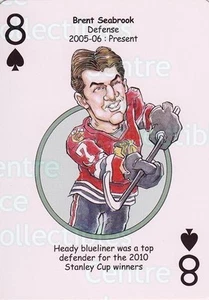 2010 Chicago Blackhawks Heroes Playing Card #8 Brent Seabrook - Picture 1 of 1