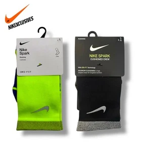 Nike SPARK Dri-fit Cushioned Crew Running Socks CU7200 CU7200-703 CU7200-001 - Picture 1 of 30