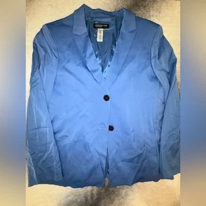 Chaqueta Blazer Jones New York Azul Elastizada Clásica Oficina Carrera Grande L NUEVA SIN ETIQUETAS - Imagen 1 de 5