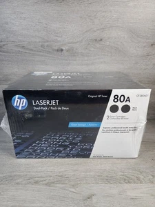HP LaserJet 80A 2-pack Toner Cartridges - Black (CF280AD1) - Picture 1 of 4