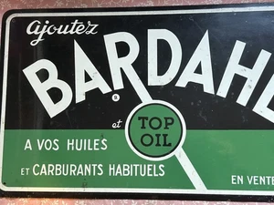 VINTAGE BARDAHL ÖL EMAILLIERTES BLECHSCHILD - Bild 1 von 5