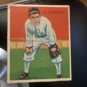 1934-36 Diamond Stars # 2 Al Simmons HOF 68.5WAR .334Avg 11 Consecutive 100Rbis - Picture 1 of 10