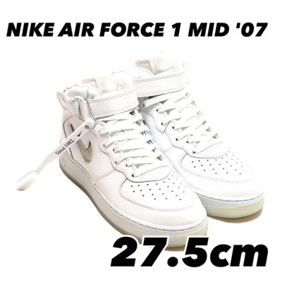 Nike Air Force 1 Mid '07 Summit White Light Used EUR 9.5 - Image 1 of 4