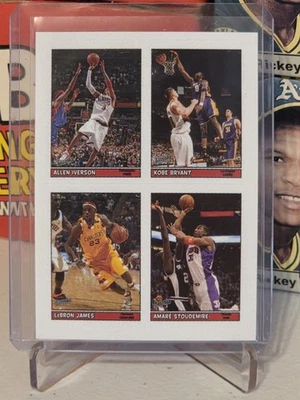 Kobe Bryant LeBron James 2005-06 Topps Bazooka Sticker INSERT Card 4 Of 55 Nice! - Image 1 of 3