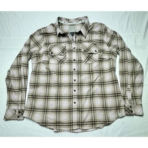 Camisa táctica de franela a cuadros marrón rosa manga larga para mujer 5.11 - talla XL - Imagen 1 de 5