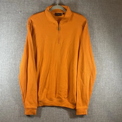 Pullover clásico de golf Bobby Jones 1/4 cremallera para hombre naranja mediano AA13 Foto 1 de 4