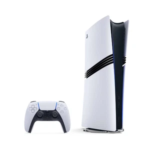 Sony PlayStation 5 Pro Weiß 2TB Digital + DualSense Controller Sehr Gut - Bild 1 von 2