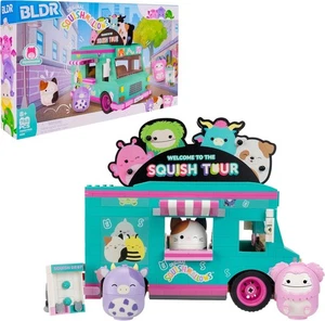 BLDR Squishmallows Squish Tour Van Building Set - Cam The Cat, Bubba The Cow,... - Picture 1 of 6