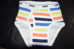 F7 !WOW! 2017 NWOT Gymboree Boys Size XS 4 STRIPES Cotton Briefs Underwear - Picture 1 of 1