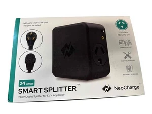 Divisor inteligente NeoCharge 24 Amp 240V toma EV + aparato NEMA 10-30 a 14-50 - Imagen 1 de 6