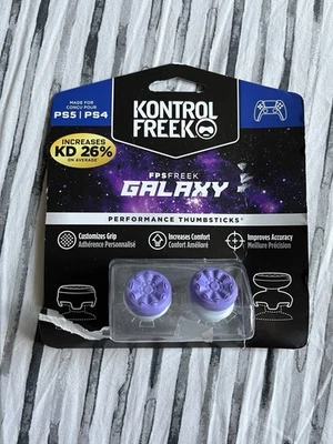 Kontrol Freek Galaxy Performance Thumbsticks PS4 PS5  Purple Damaged Package NEW - Image 1 of 4