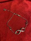 Billie Bijoux Women's 925 Sterling Silver Infinity Love Symbol Charm Bracelet