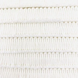 CONSO Vintage 3/4 Zoll Plüsch weiß Viskose Pinsel Borte Lippe 13 Yards Neu aus altem Lagerbestand - Bild 1 von 12
