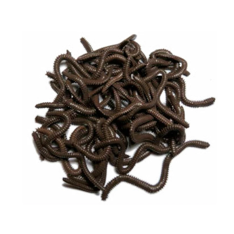 Behr Ringelwurm Natur dunkelbraun 33 Stk. Kunstköder Angelköder für Forelle - Bild 1 von 1