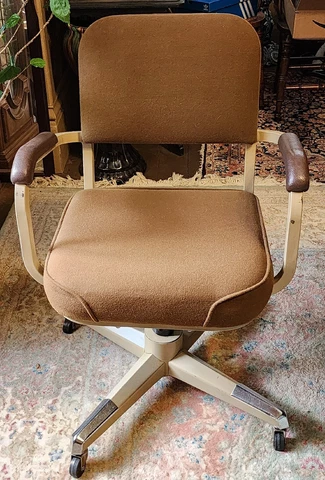 Vintage Cramer Industrial Tanker Chair MCM 1960s Remington Brown Nice! Cover