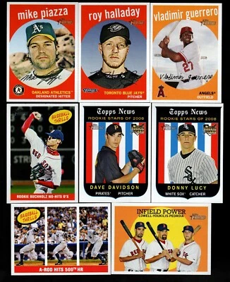 2008 TOPPS HERITAGE #1-500  - BASE or BLACK BACK PARALLEL  - WHO DO YOU NEED!!! - Image 1 of 2