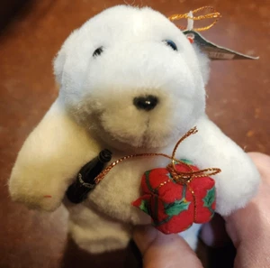 Vintage COCA COLA Polar Bear 5" Plush Toy Ornament 1996 Collectible! - Picture 1 of 5