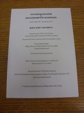 14/01/2012 Tottenham Hotpsur v Wolverhampton Wanderers - White Hart Lane Buffet