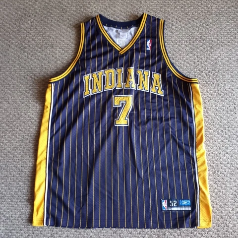 Reebok NBA Indiana Pacers Jermaine O’Neal #7 Jersey Size 52 Rare 100% Authentic Cover