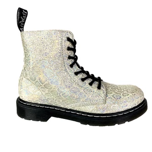 Dr Martens 1460 Pascal J Metallic Snake Suede Leather Boots UK 3 US 5 L US 4 M - Picture 1 of 11