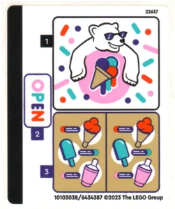 LEGO STICKER SHEET ONLY ICE CREAM SHOP 60363 from set New 60363stk01 - Picture 1 of 1