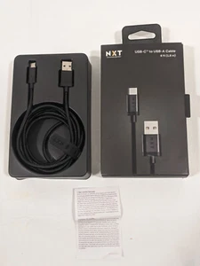 NXT Technologies 6 Ft. USB-C to USB-A Cable Black NX54699 - Picture 1 of 5