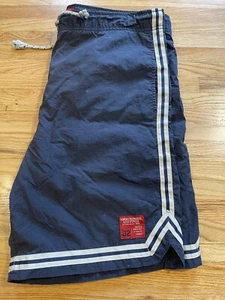 Vintage Abercrombie And Fitch Boardshorts marineblau Badehose gefüttert Herren Größe Medium Y2K - Bild 1 von 9