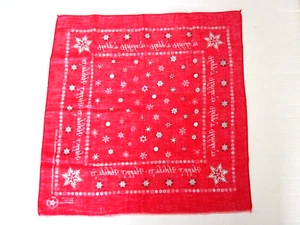 Bandana rouge Happy Holidays 21"- RN 13960 fabriqué avec fierté en Amérique - Photo 1/4