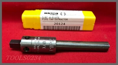 1/8" 4 Flute 20124 Walton NPT Taper Pipe Tap Extractor  - Image 1 of 4