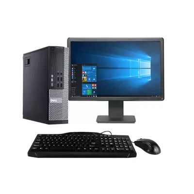 Fast Dell Computer Set i5 Desktop SFF 8GB RAM 240GB SSD + 500GB HDD Windows 10 - Image 1 of 4