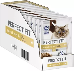 PERFECT FIT Cibo per Gatti Ideale da Un Anno in su per Gatti sensibili 12 bus... - Bild 1 von 4