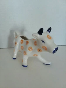 Floral Cow Creamer Milk Pitcher Porcelain - Picture 1 of 5