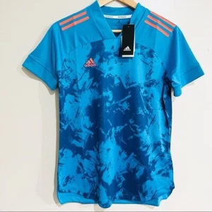 NWT Adidas Women's Condivo 20 Primeblue Football Jersey Size M Ribbed V-neck - Picture 1 of 12