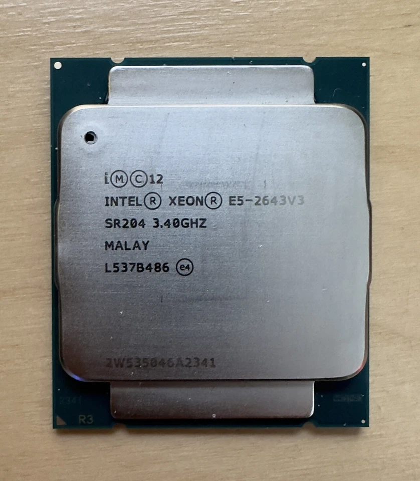 Intel Xeon E5-2643 V3 SR204 Six-Core 3.4GHz/20M Socket LGA2011-3 Processor CPU - Image 1 of 1