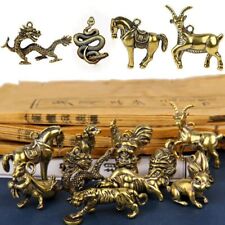 Accessories Copper Miniatures Figurines Bull Ornament Sculpture Key Pendant