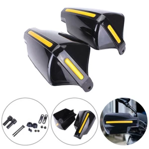 2X Motorrad Handschutz Griffschutz Roller Lenker Winddichter Universal Schwarz - Bild 1 von 10