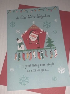Tarjeta de Navidad Hallmark For Neighbor: It’s Great Living Near Nice Peope Like You - Imagen 1 de 4